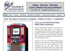 Tablet Screenshot of familyamusement.com